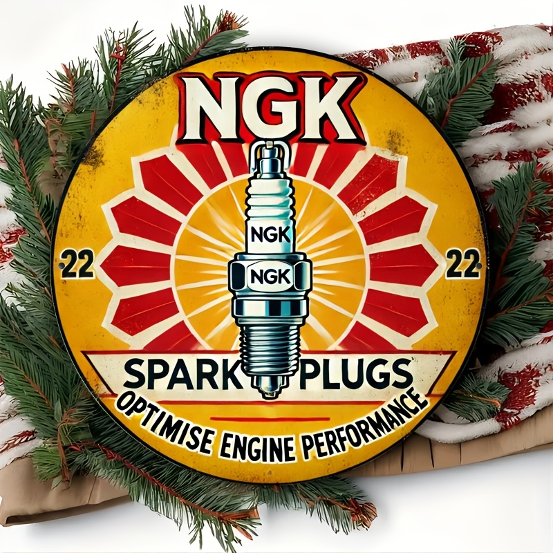 NGK Spark Plug Metal Tin Sign, - Spark Plug recension och pris