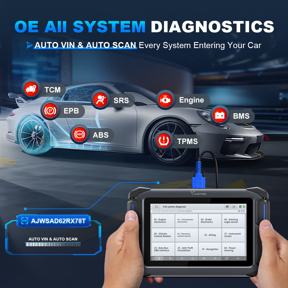 EU Stock VDAIGTOOL VD70 Lite U - Car Diagnostic Tool recension och pris