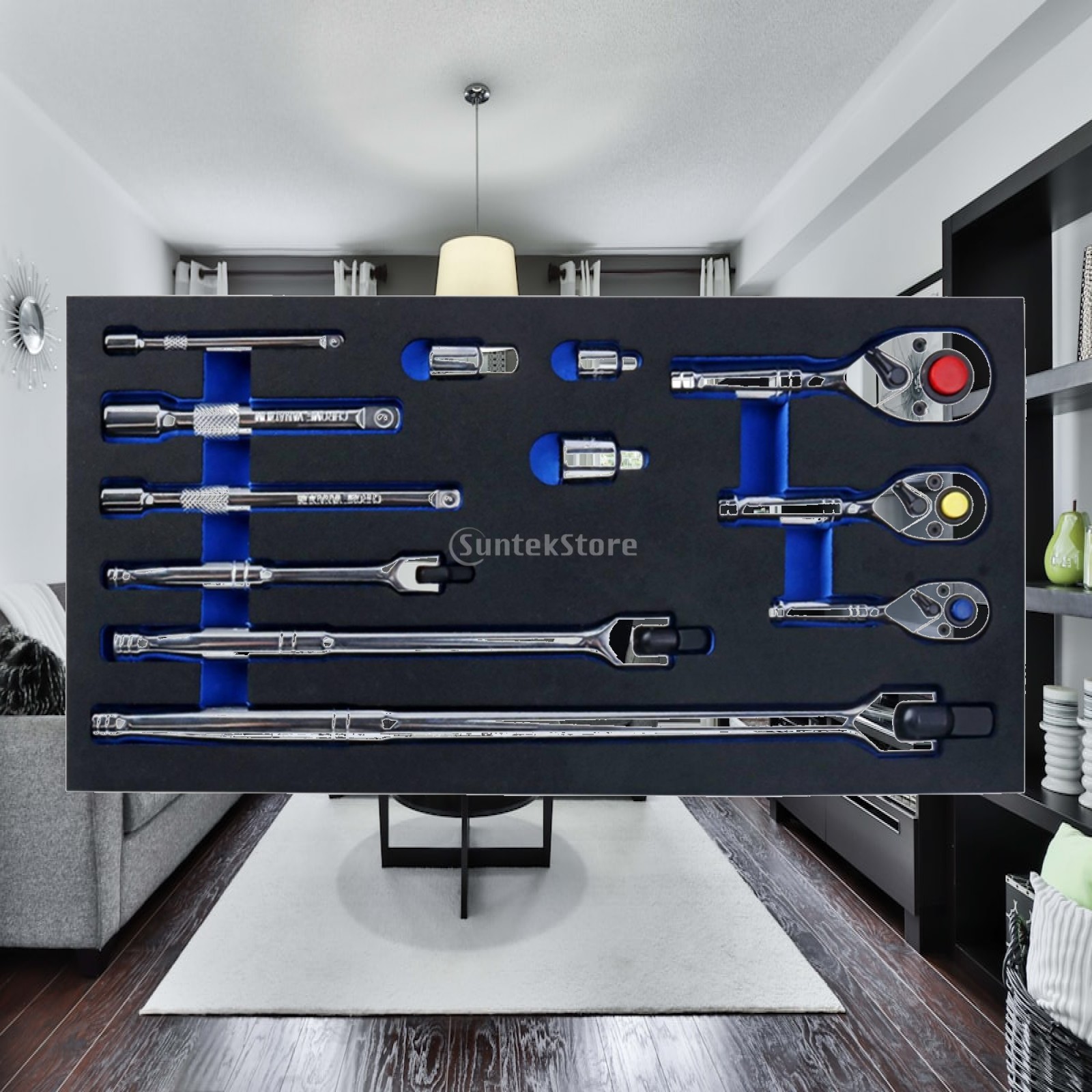 12 Pieces Ratchet Tool Assortm - Socket Set recension och pris