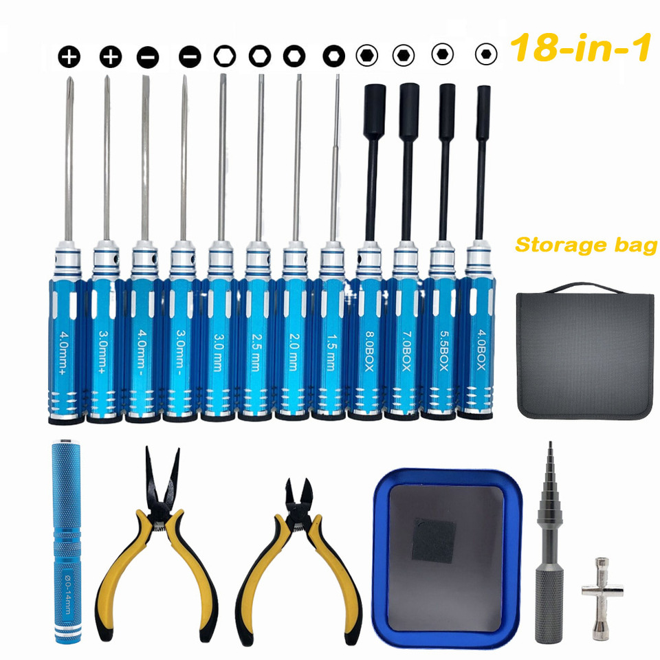 RC Tools Kits 18 in 1 Screwdri - Socket Set recension och pris
