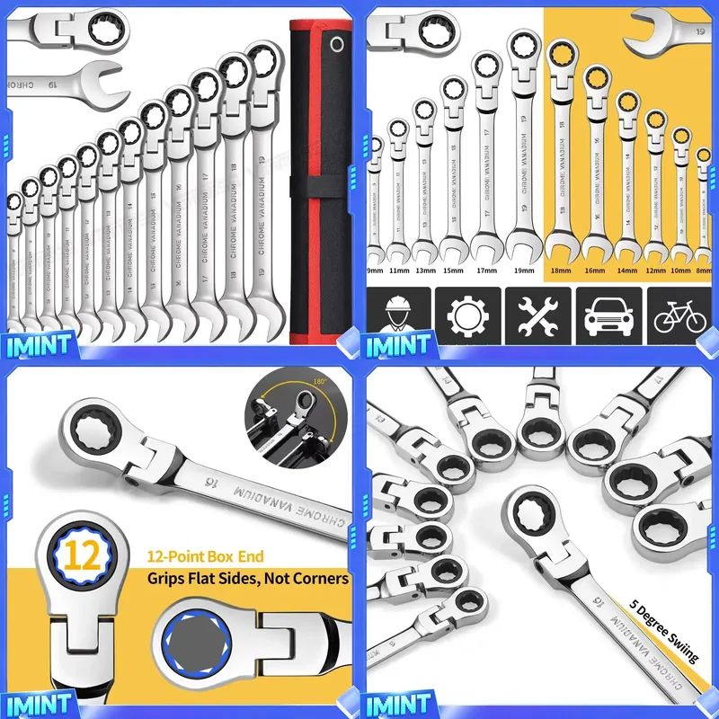 Flex Head Ratcheting Wrench Se - Socket Set recension och pris