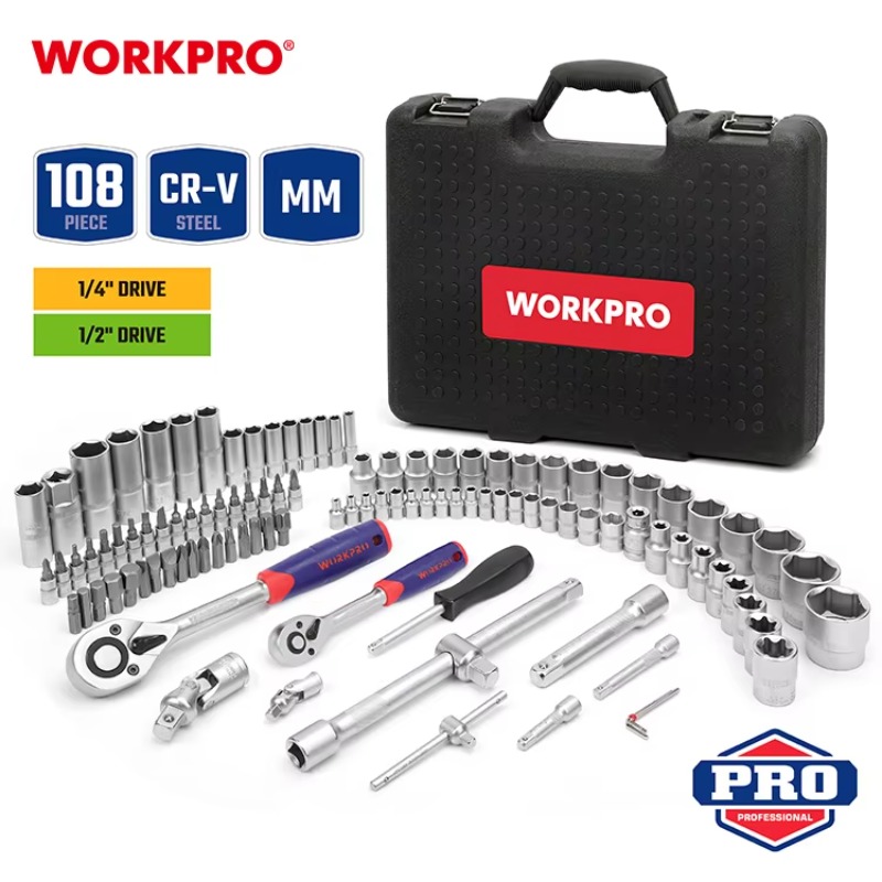 108pcs Professional Mechanics  - Socket Set recension och pris