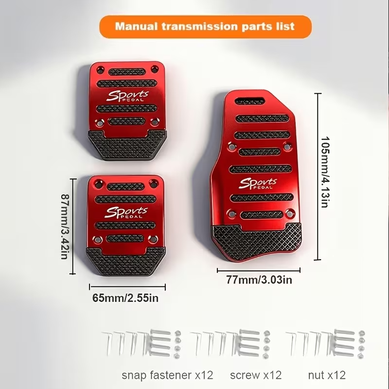 2/3PCS Car Pedal Cover Set Man - Brake Pad Set recension och pris