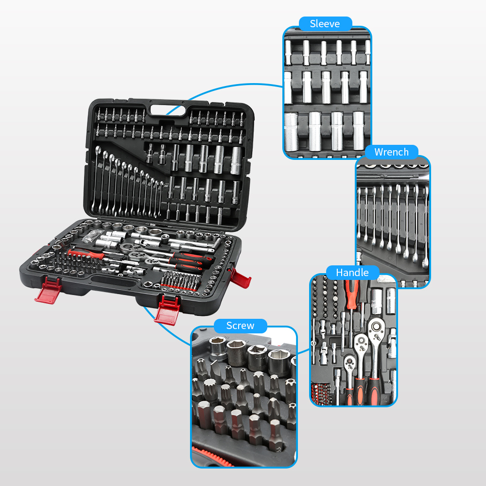 215 PCS Mechanic Tool Set Sock - Socket Set recension och pris